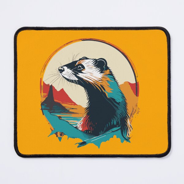 Item preview, Ferret Illustration designed and sold by Corner-Distro.