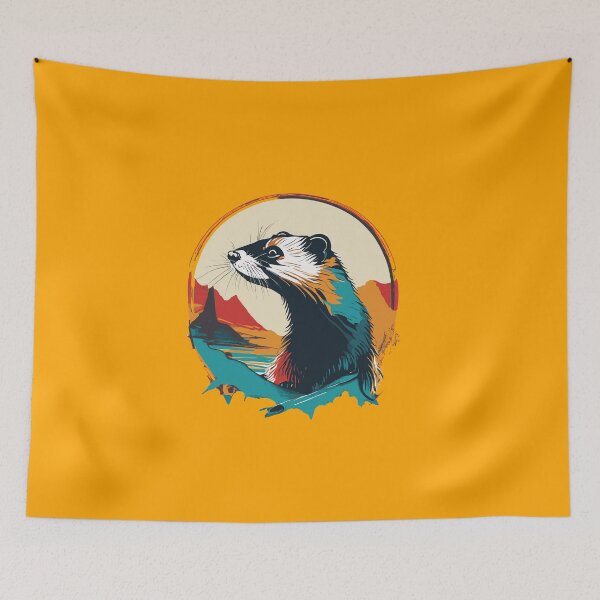 Item preview, Ferret Illustration designed and sold by Corner-Distro.