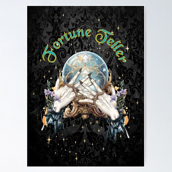 The Moon Tarot Card Gold Spiritual Fortune Telling Digital Art by