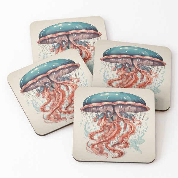 Item preview, Tattoo Jellyfish Animal Art designed and sold by druidwolfart.