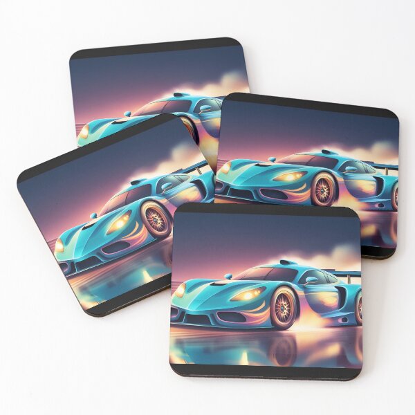 Item preview, Epic Blue Sports Race Car Design  designed and sold by Giggle Crafts Co.
