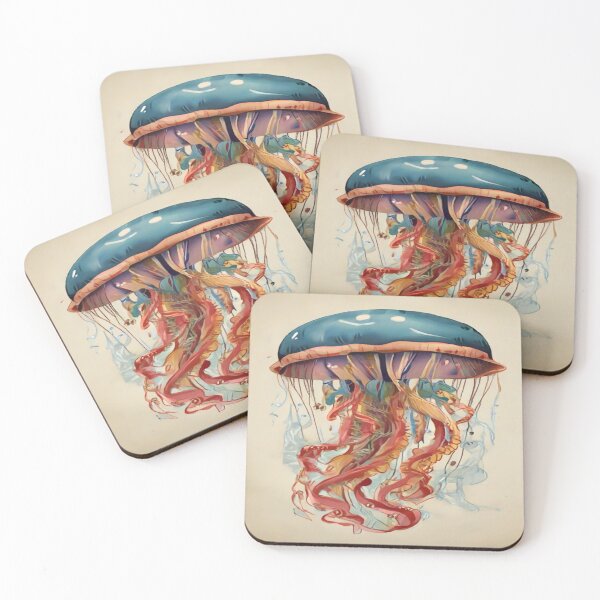 Item preview, Tattoo Jellyfish Animal Art designed and sold by druidwolfart.