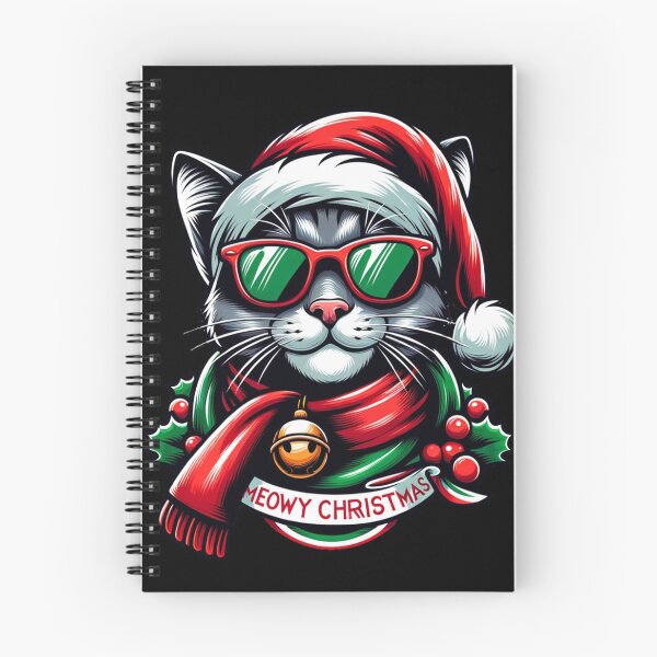Item preview,  Cat wish you a Meowy Christmas  designed and sold by Coollzone.