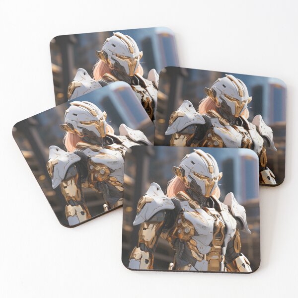 Item preview, gold goggle armor girl knight digital art armor designed and sold by UILOVE.