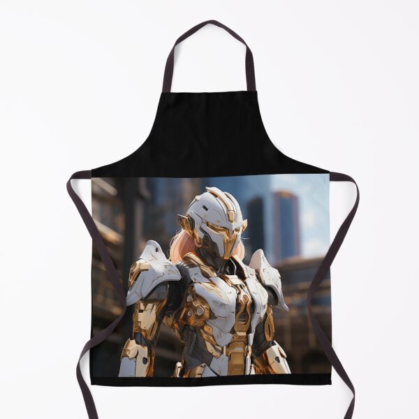 Item preview, gold goggle armor girl knight digital art armor designed and sold by UILOVE.