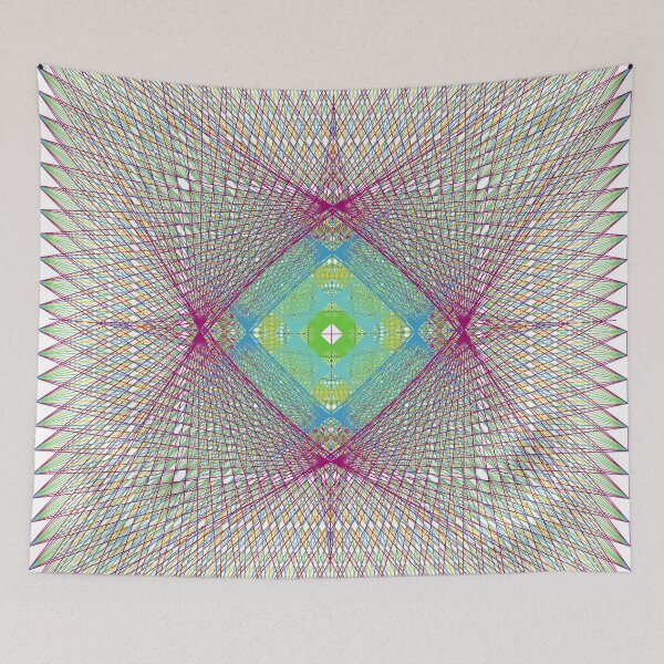 Item preview, Rectangular Pattern #4 Morph C Back [13996-PBCGYR-WB] designed and sold by LottMultimedia.