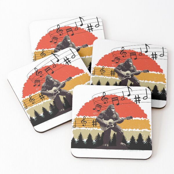 Item preview, Bigfoot Playing Guitar Rock On Sasquatch Big Foot vintage designed and sold by paulinhomerch.