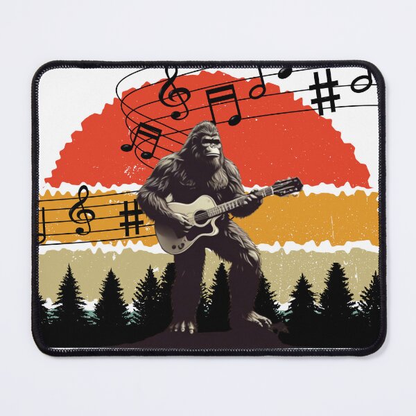 Item preview, Bigfoot Playing Guitar Rock On Sasquatch Big Foot vintage designed and sold by paulinhomerch.