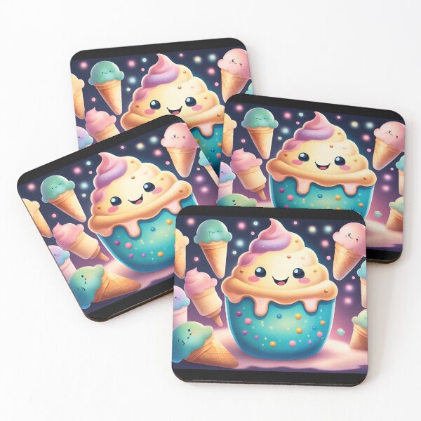 Artikelvorschau, Kawaii süßes Eiscreme-Leckerei-Design entworfen und verkauft von Giggle Crafts Co.