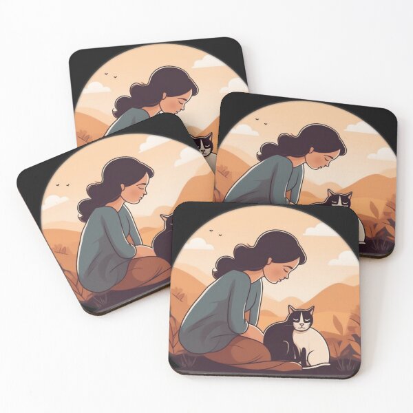 Item preview, Behind Every Strong Woman is Her Cat Sticker designed and sold by 5lav.