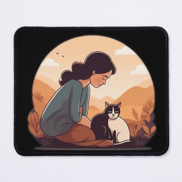 Item preview, Behind Every Strong Woman is Her Cat Sticker designed and sold by 5lav.