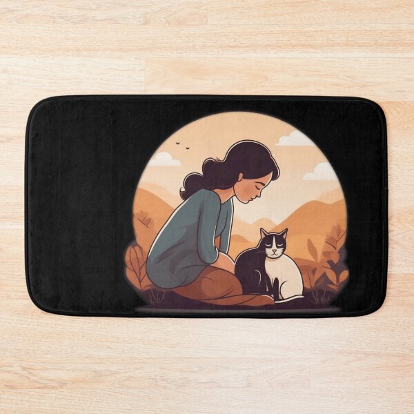 Item preview, Behind Every Strong Woman is Her Cat Sticker designed and sold by 5lav.
