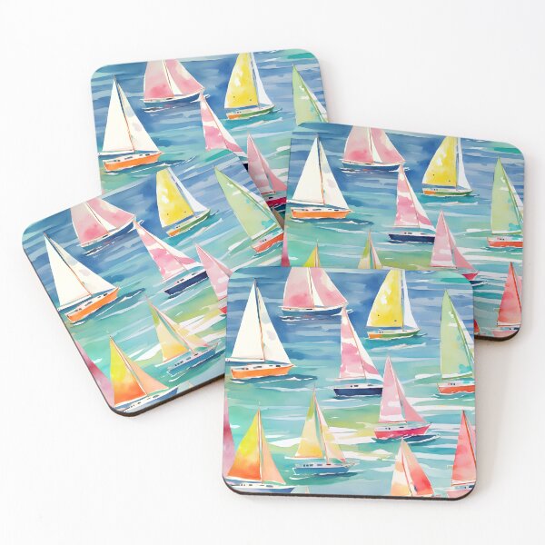 Item preview, Watercolor yachts designed and sold by SophieClimaArt.