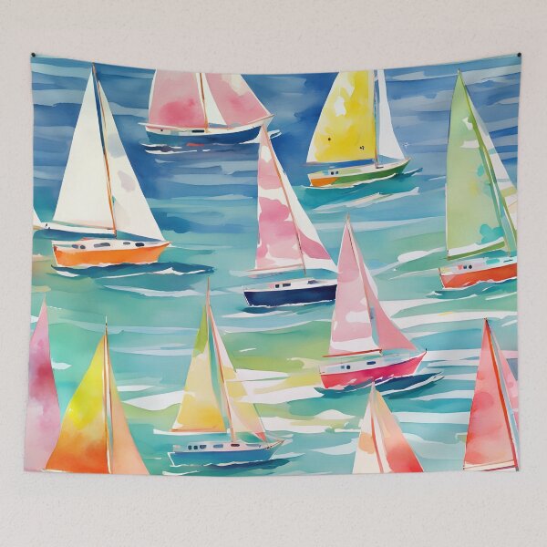 Item preview, Watercolor yachts designed and sold by SophieClimaArt.