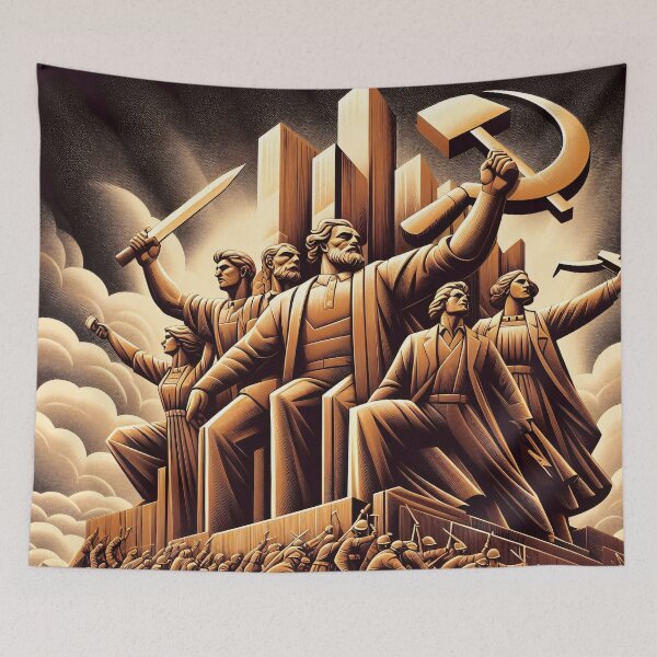 Item preview, Soviet Propaganda Poster designed and sold by ClassicRetroism.