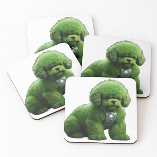 Item preview, Super Green Dog designed and sold by OnlyClassicArt.
