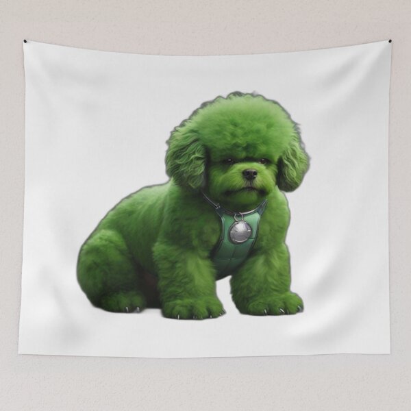Item preview, Super Green Dog designed and sold by OnlyClassicArt.