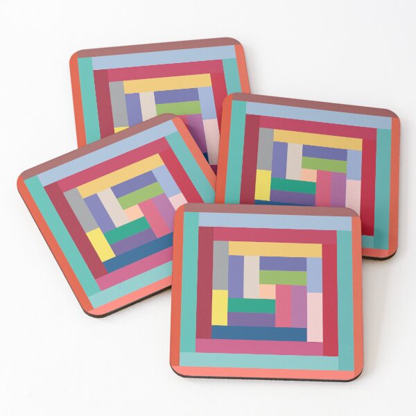 Item preview, Every Colour of the year 2000-2024 Geometric Pattern designed and sold by ozcushionstoo.