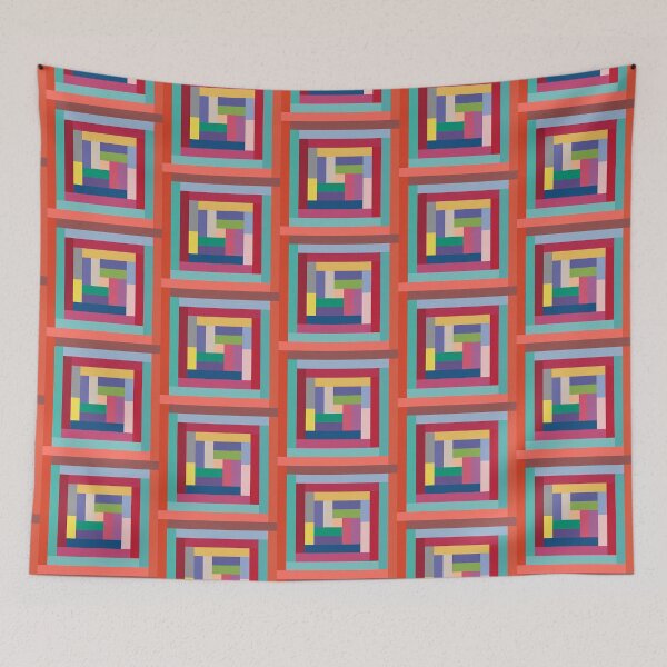 Item preview, Every Colour of the year 2000-2024 Geometric Pattern designed and sold by ozcushionstoo.