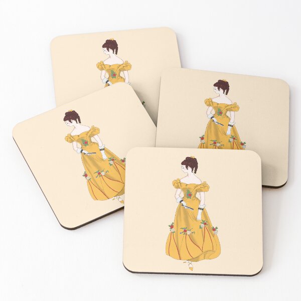 Item preview, 1820s Yellow Gown Watercolor Fashion Illustration designed and sold by MariOyama.