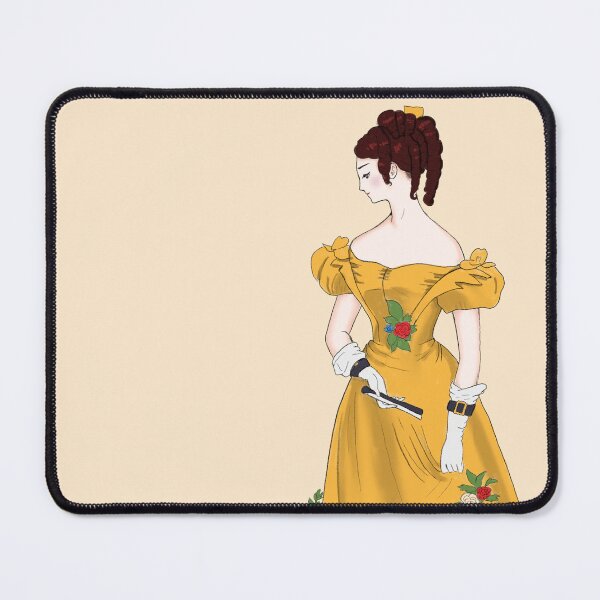 Item preview, 1820s Yellow Gown Watercolor Fashion Illustration designed and sold by MariOyama.