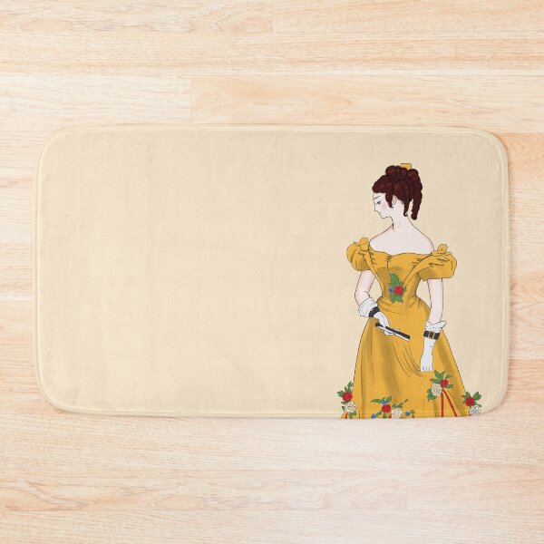 Item preview, 1820s Yellow Gown Watercolor Fashion Illustration designed and sold by MariOyama.