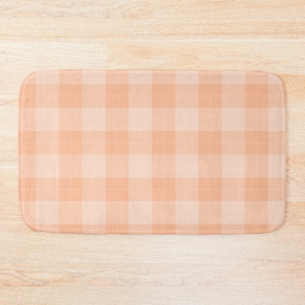 Item preview, Peach Fuzz Pantone Color of the year 2024 Gingham Check Geometric Pattern  designed and sold by ozcushionstoo.