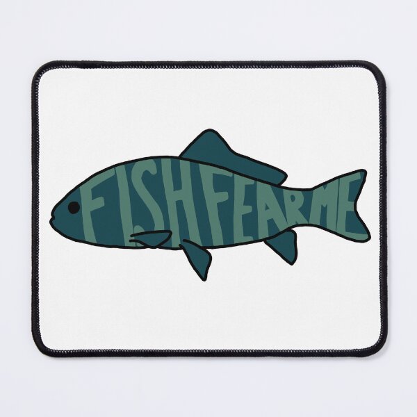 Item preview, fish fear me (blue) designed and sold by uhmilly.
