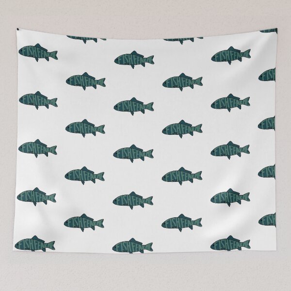 Item preview, fish fear me (blue) designed and sold by uhmilly.