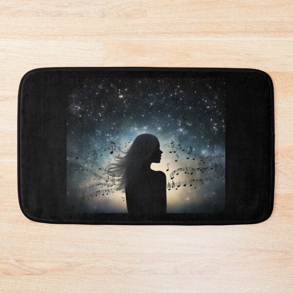 Item preview, digital art beautiful night sky music girl star designed and sold by UILOVE.