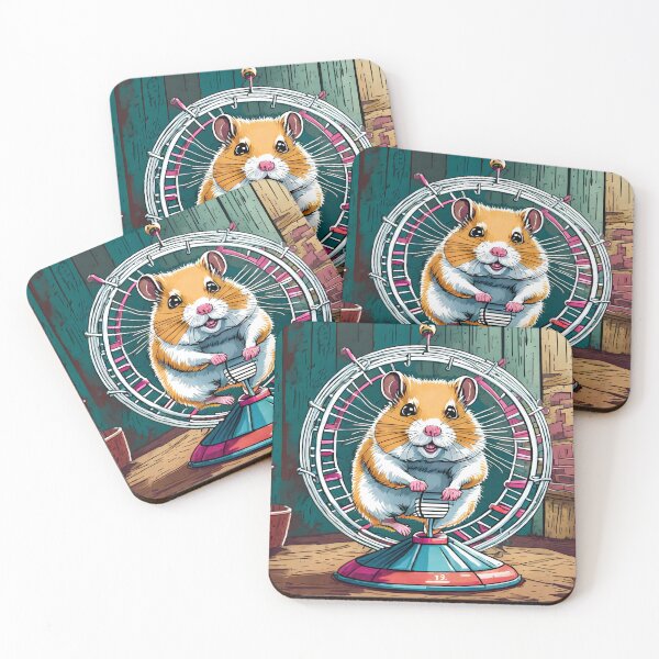 Item preview, Hamster on Wheel designed and sold by Corner-Distro.
