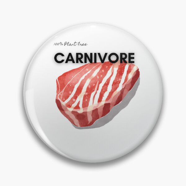 Item preview, Carnivore 100% Plant Free - Watercolor Illustration designed and sold by PixelBadBunny.