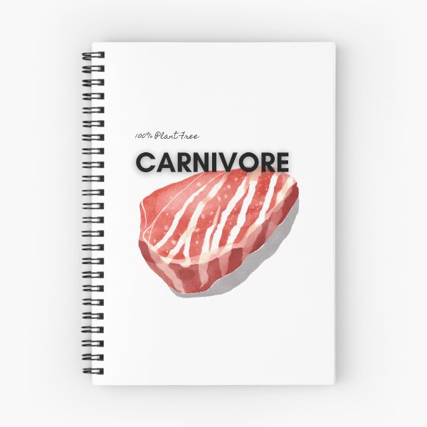 Item preview, Carnivore 100% Plant Free - Watercolor Illustration designed and sold by PixelBadBunny.