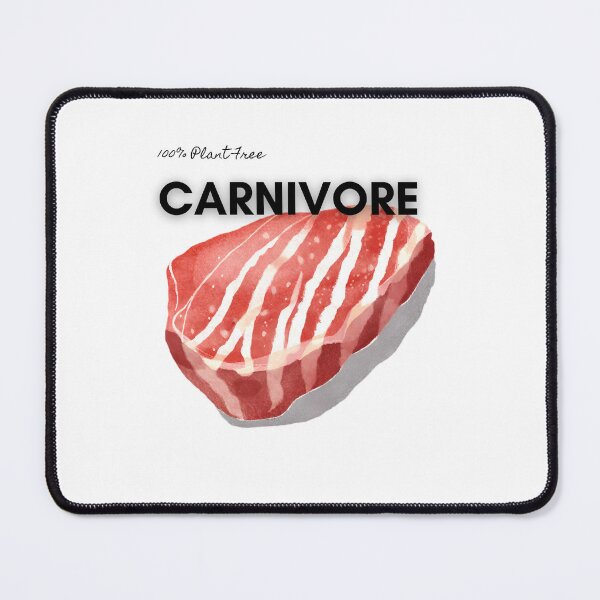 Item preview, Carnivore 100% Plant Free - Watercolor Illustration designed and sold by PixelBadBunny.