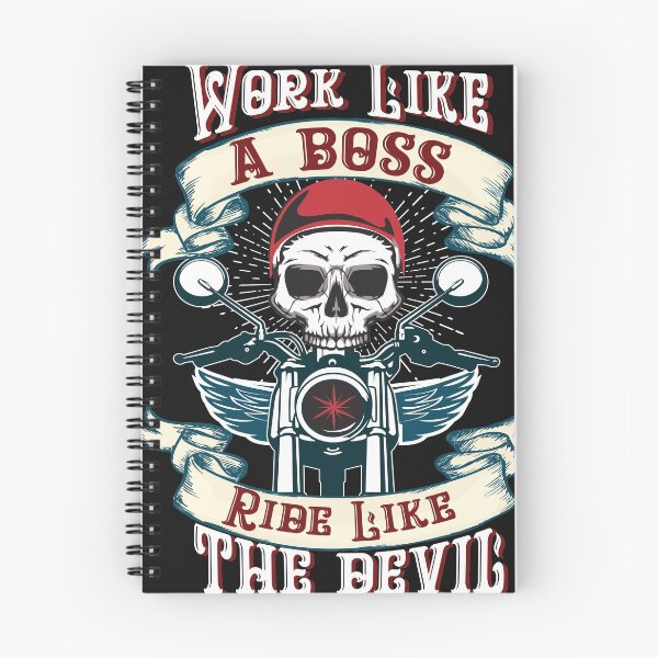 Item preview, Work Like A Boss Ride Like The Devil designed and sold by pm325.