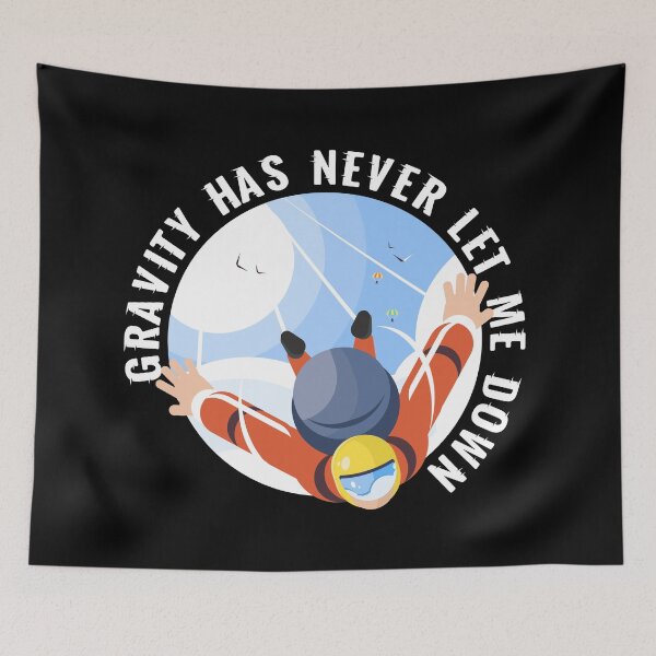 Item preview, Skydiving, skydiver parachute, parachuting (on dark colors) designed and sold by messy-nessie.
