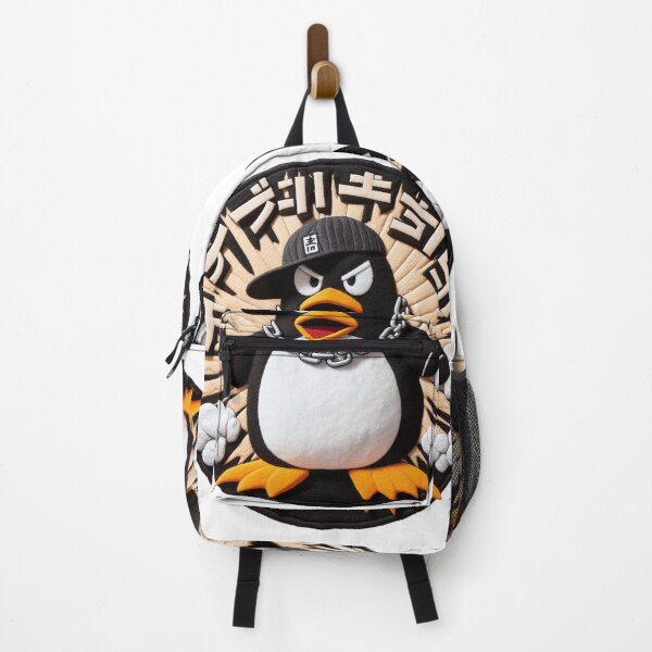 Item preview, Rapping Penguin Embroidery Felt Effect designed and sold by GALUMARKET.
