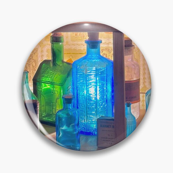 Item preview, Old Glass Chemist bottle display designed and sold by Easley-Does-It.