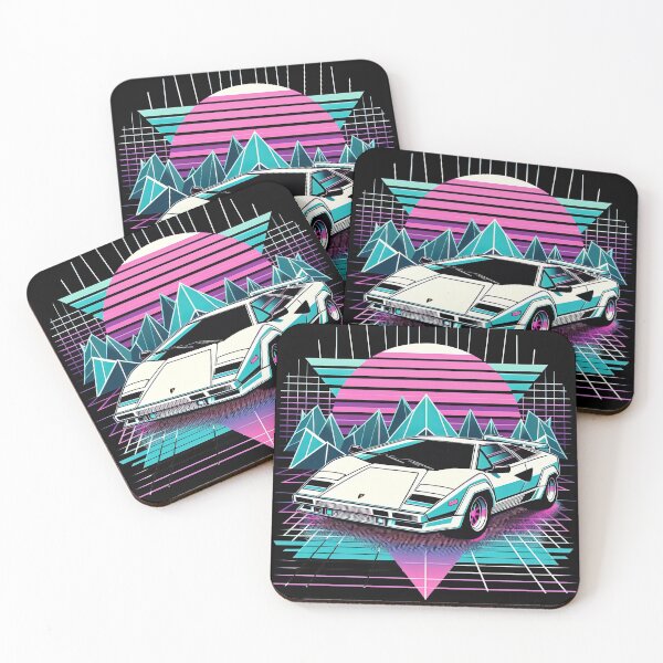 Item preview, Synthwave Retrowave 80's Sports Car Graphic designed and sold by SpookshowDesign.