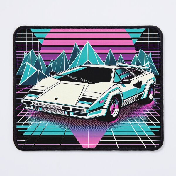 Item preview, Synthwave Retrowave 80's Sports Car Graphic designed and sold by SpookshowDesign.