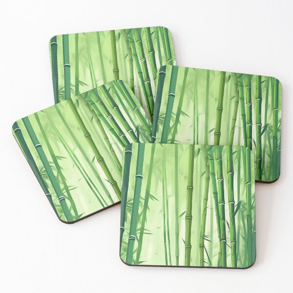 Item preview, Misty, sheltered thicket of green bamboo designed and sold by WildLadyWood.