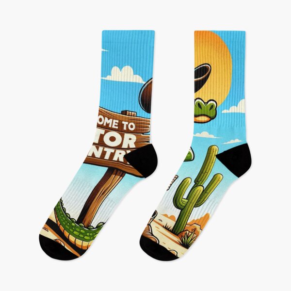 Item preview, Cartoon Alligator Cowboy "Welcome to Gator Country" designed and sold by Zestpond.