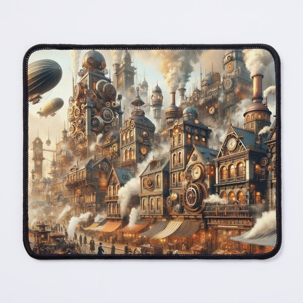 Item preview, Steampunk Cityscape designed and sold by Era-of-Traveler.