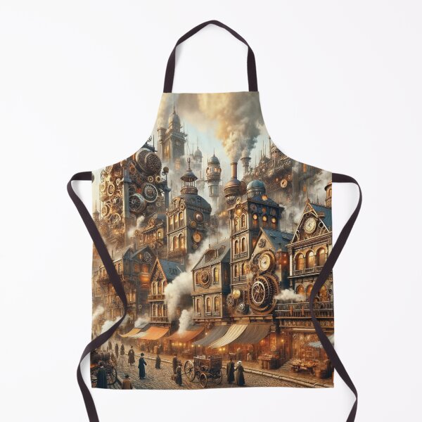 Item preview, Steampunk Cityscape designed and sold by Era-of-Traveler.
