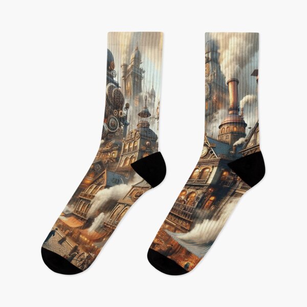 Item preview, Steampunk Cityscape designed and sold by Era-of-Traveler.