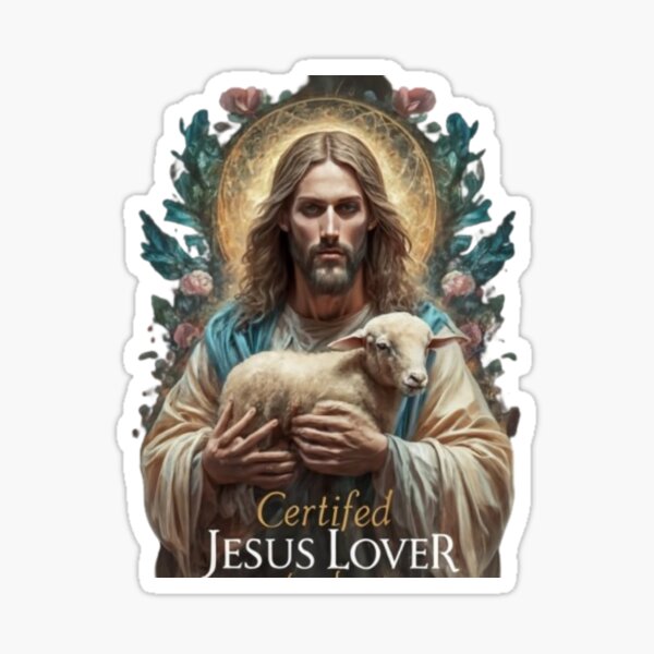 LECATI (3Pcs) Fall for Jesus He Never Leaves Sticker Christian Faith Jesus  Lover Sticker Christian Jesus Stickers Gift Decoration Graphic Bumper