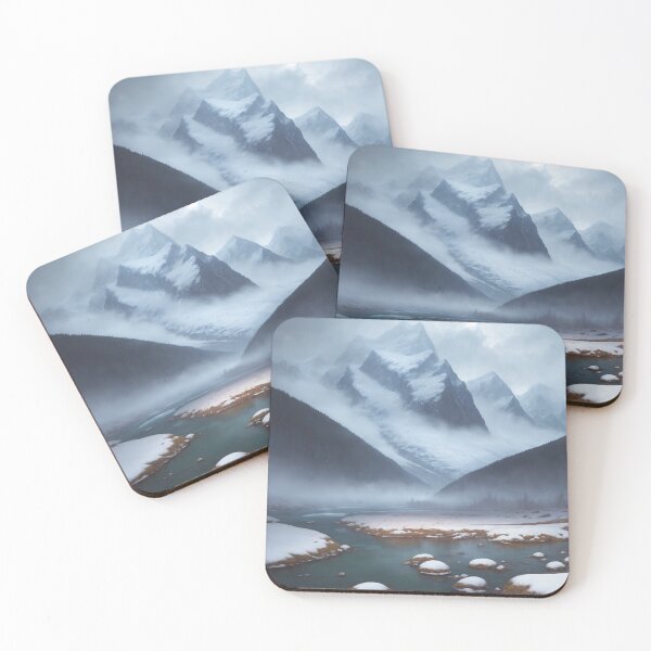 Item preview, Cold Misty Mountains of the North designed and sold by ConjuredFantasy.