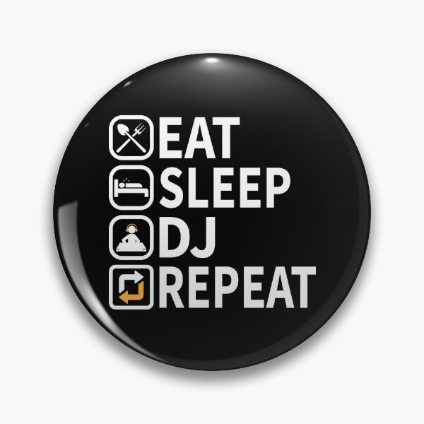 Artikelvorschau, Lustige DJ-Witze Eat Sleep DJ Repeat Lustige DJ-Zitate entworfen und verkauft von ArabCorner.