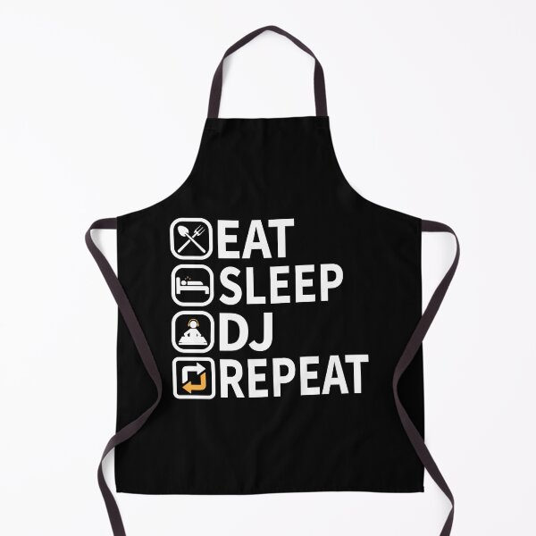 Item preview, Funny DJ Jokes Eat Sleep DJ Repeat Funny DJ Quotes designed and sold by ArabCorner.