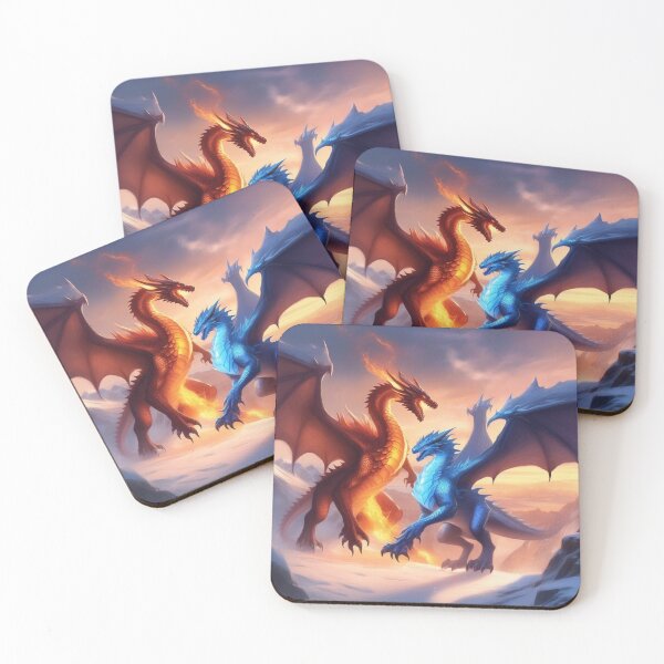 Item preview, Frozen Fire: The Epic Clash of Aetherion and Pyroclast designed and sold by ccl2023.